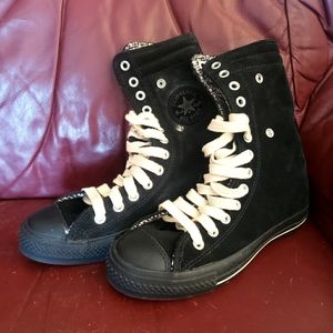 Converse mid calf high tops